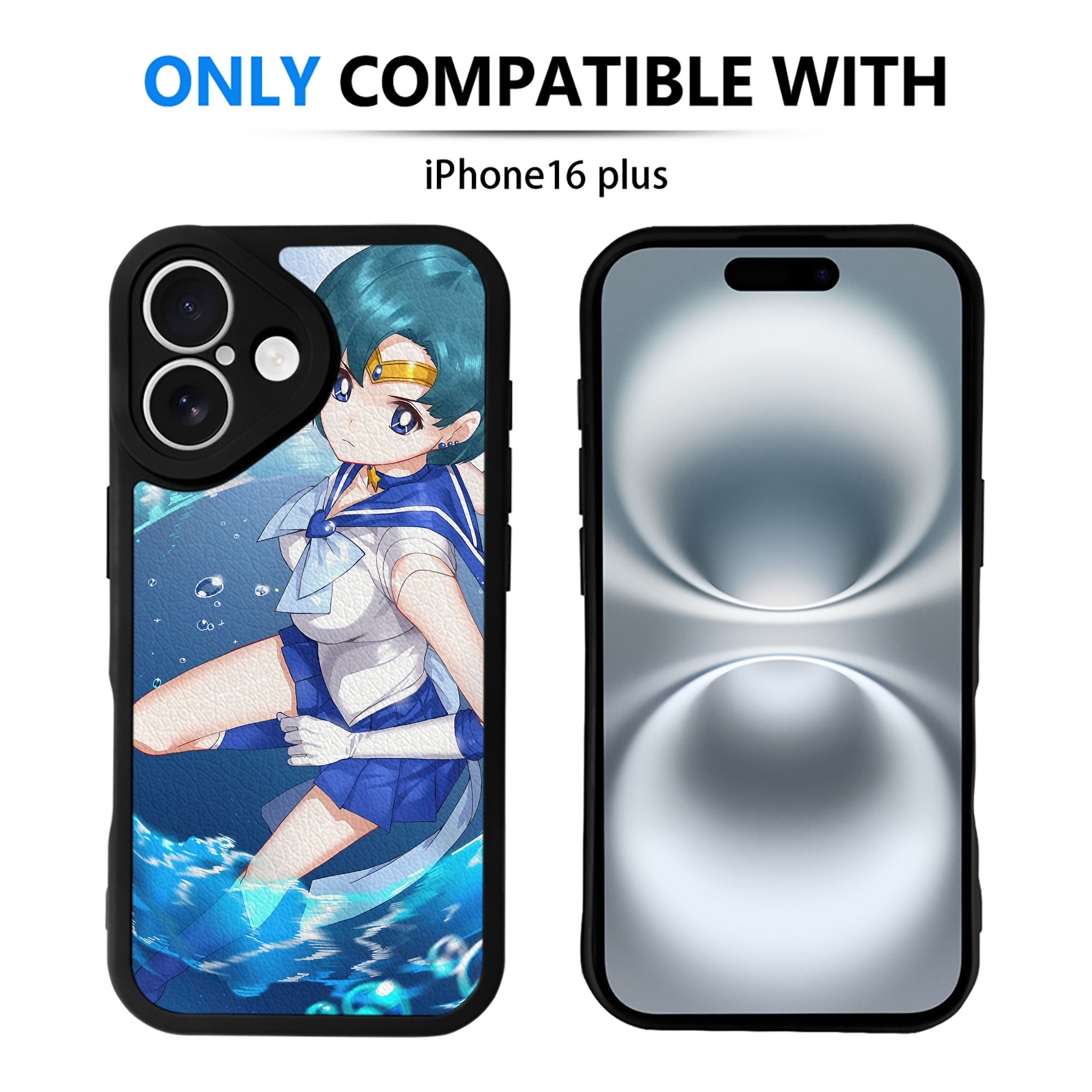 （画像用） 美少女戦士セーラームーン Sailor Moon 【iPhone 16シリーズ対応】シリコンスマホケース（レザー調） 材質：シリコン